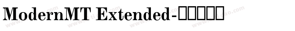 ModernMT Extended字体转换